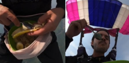 Comiendo cereales en las alturas