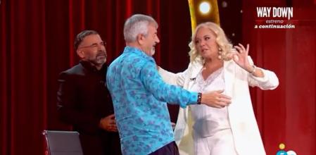 Jorge Javier Vázquez, Carlos Sobera y Bárbara Rey en 'Cuentos Chinos'.