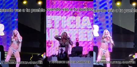 Leticia Sabater dándolo todo en un concierto