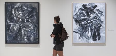 Obra de Antonio Saura en la exposición de Fundación Bancaja