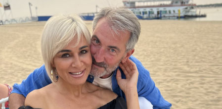 Ana María Aldón y su novio Eladio