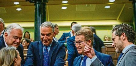 Pleno en el Congreso de los Diputados Alberto Nuñez Feijoo Beondo Cuca Gamarra