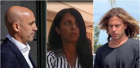 Luis Rubiales, Rosa Peral y Daniel Sancho