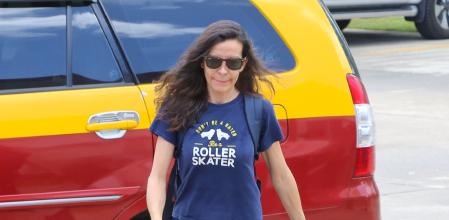 Silvia Bronchalo, en una visita a finales de agosto