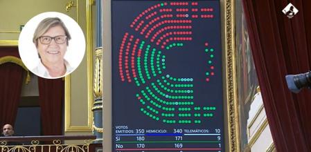 Rosa Quintana, la diputada gallega del PP que ha votado a favor de las lenguas cooficiales en el Congreso por error