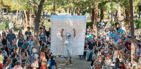 Actos para niños en el pac de Joan Miró emmarcados dentro de las fiestas de La Mercè. Barcelona, 23 de Septiembre de 2023