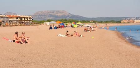 Día de playa en el veranillo de San Miguel.