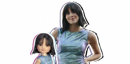 Aitana con su Nancy de Famosa