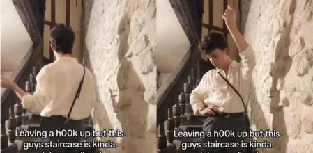 El detalle de las escaleras en este vídeo que ha puesto al descubierto la infidelidad de su marido