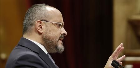 Alejandro Fernández, durante su intervención en el debate de política general