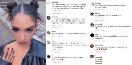 Los vídeos de la 'tiktoker' se han llenado de comentarios irónicos mofándose de su situación.