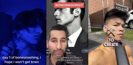 Alerta por la peligrosa nueva tendencia en TikTok: golpearse los huesos de la cara con un martillo