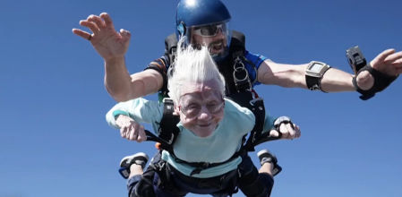 Dorothy Hoffner en pleno descenso