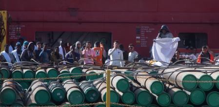 La Guardia Civil detuvo ayer en Fuerteventura a nueve inmigrantes acusados de amotinarse