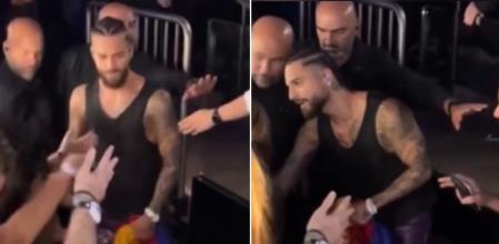 Maluma reacciona después de que un fan le toque de manera inapropiada.