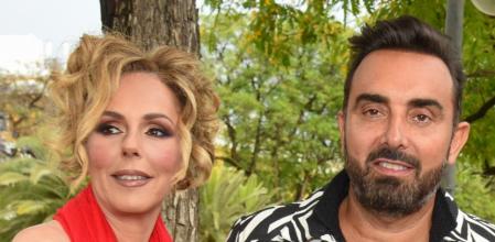 Rocio Carrasco, Fidel Albiac and Alejandra Rubio during prewedding of Raul Prieto and Joaquin Torres in Sevilla on Thursday, 18 May 2023.