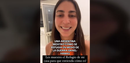 Una argentina muestra cómo se protege en su casa de las bombas de Israel: “Que pase lo que tenga que pasar”