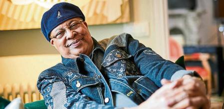 MADRID, SPAIN - MARCH 25: Cuban pianist Chucho Valdes poses for a portrait session during presentation of his Starlite Special Concert on March 25, 2022 in Madrid, Spain. (Photo by Borja B. Hojas/Getty Images)