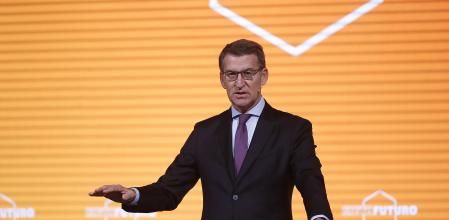 El presidente del PP, Alberto Núñez Feijóo, intervino en las Jornadas Metafuturo, organizadas por Atresmedia