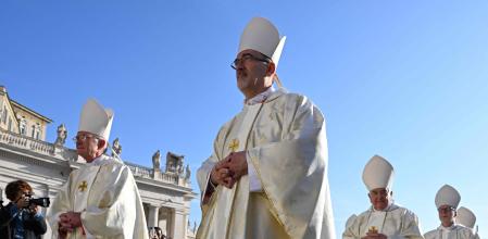 Una imagen del cardenal Gianbattista Pizzaballa, patriarca latino de Jerusalén