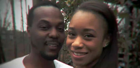 Jeffrey Dampier junto a su segunda esposa, Victoria Jackson.