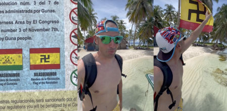 Un español llega a una isla paradisíaca y se encuentra esta bandera: “Se ve muy rara”