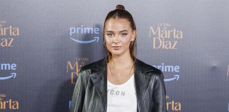 Model Laura Escanes at photocall for premiere film La vida de Marta Diaz in Madrid on Wednesday, 18 October 2023.