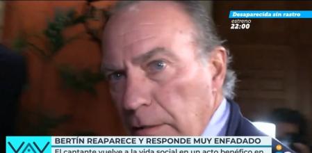 Bertín Osborne pierde los papeles en su reaparición