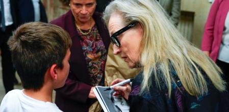 Ha sido un encuentro muy emocionante entre Meryl Streep y el pequeño