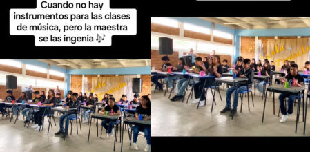 El increíble ingenio de una profesora de música para que sus alumnos aprendan percusión sin instrumentos: "Impresionante"