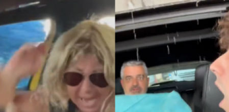 El coche empieza a llenarse de agua