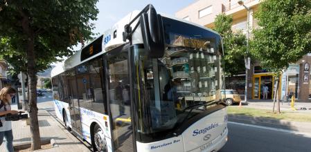 Un autobús de la línea Calella - Pineda de Mar