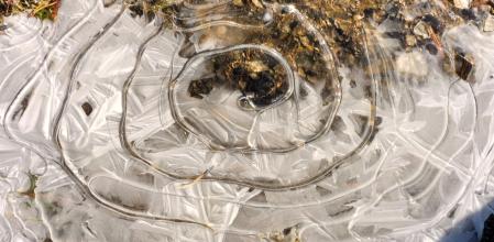 Hielo artístico en el Collet de les Barraques.