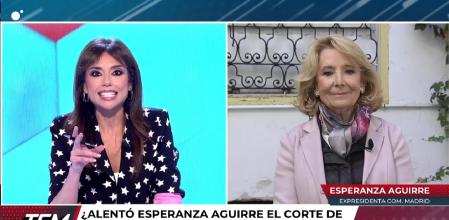 Tenso encontronazo entre Marta Flich y Esperanza Aguirre en 'Todo es mentira': 