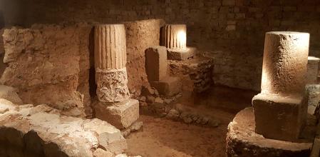 Ruinas de Barcino halladas en la plaza del Rei, Barcelona.