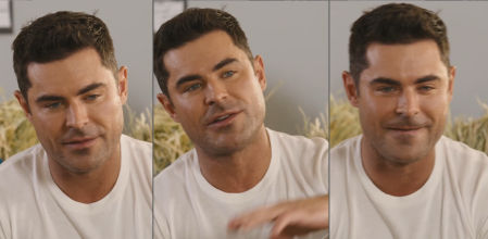 Zac Efron, con un aspecto algo cambiado en su última entrevista.