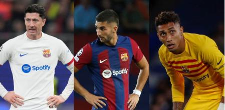 Robert Lewandowski (45 millones fijos más 5 en variables), Ferran Torres (55 más 10) y Raphinha (58 más 7)