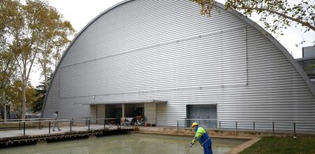 Pabellón de Italia en Fira Montjuic que será desmantelado