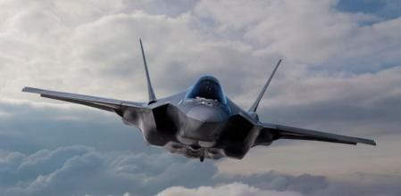 Imagen de archivo de un avión militar.