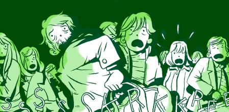 Imagen del cómic ‘No te vayas’, escrito y dibujado por Jordan Crane