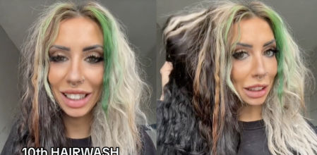 Una mujer asegura que ha “entrenado” su pelo para tener que lavarlo únicamente 10 veces al año