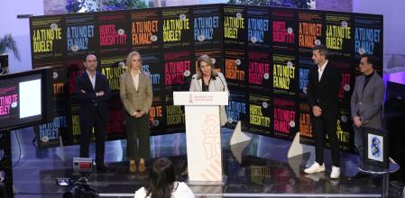 La vicepresidenta Susana Camarero en la presentación de la campaña del 25-N