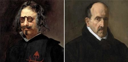 Francisco de Quevedo (izqda.) y Luis de Góngora
