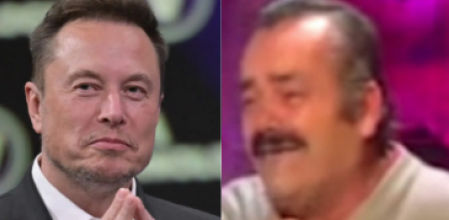 Elon Musk sorprendió con un meme de 'El Risitas'