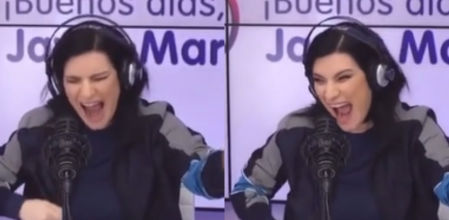 Laura Pausini se desata en directo e improvisa una versión de 'Se fue' que asusta a los presentadores: 