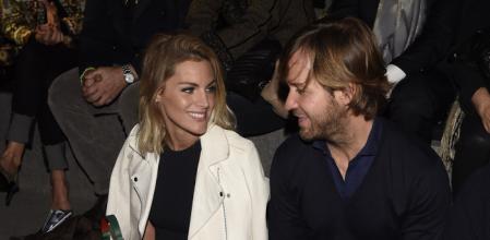 Actress Amaia Salamanca and Rosauro Varo attending RobertTorretta collection during Pasarela Cibeles - Fashion Week Madrid 2016, in Madrid, on Sunday 21st February, 2016.
en la foto : mirandose a los ojos