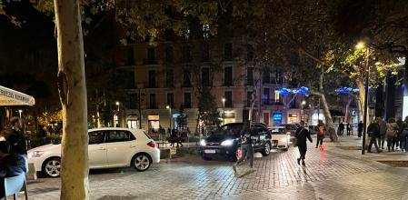 La calle Consell de Cent, muy transitada