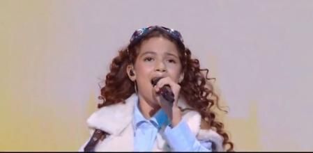 Sandra Valero durante su actuación este domingo