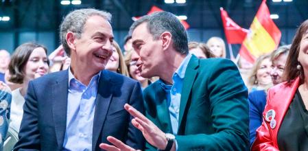 Miting del Psoe Pedro Sanchez Jose Luis Rodriguez Zapatero