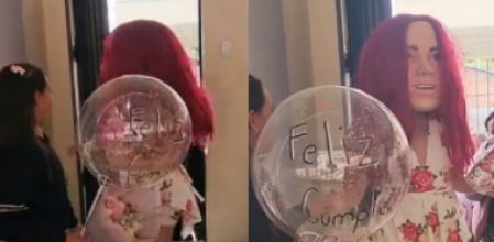 La niña no sabe cómo reaccionar